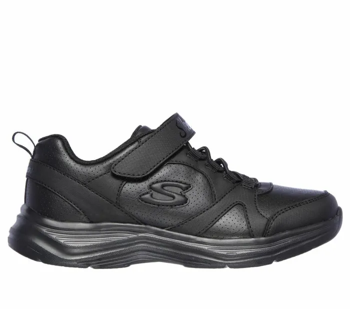 Skechers Glimmer Kicks 8211 School Struts Black Kids Athletic Shoes and Sneakers