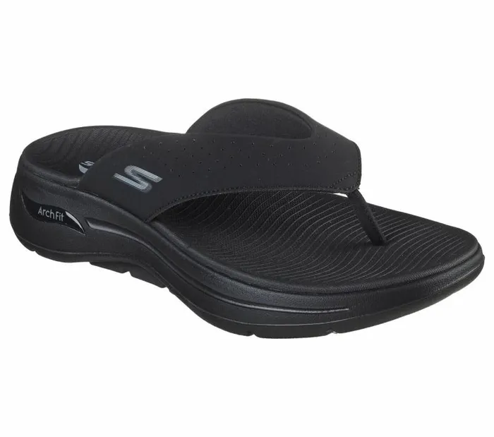 Skechers GO WALK Arch Fit 8211 Surfacer II Black Men Sandals Skechers GO WALK Arch Fit 8211 Surfacer II Black Men Sandals