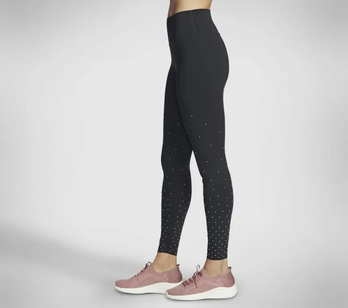 Skechers GO WALK Shine FL HW Legging Black Women Bottoms Skechers GO WALK Shine FL HW Legging Black Women Bottoms