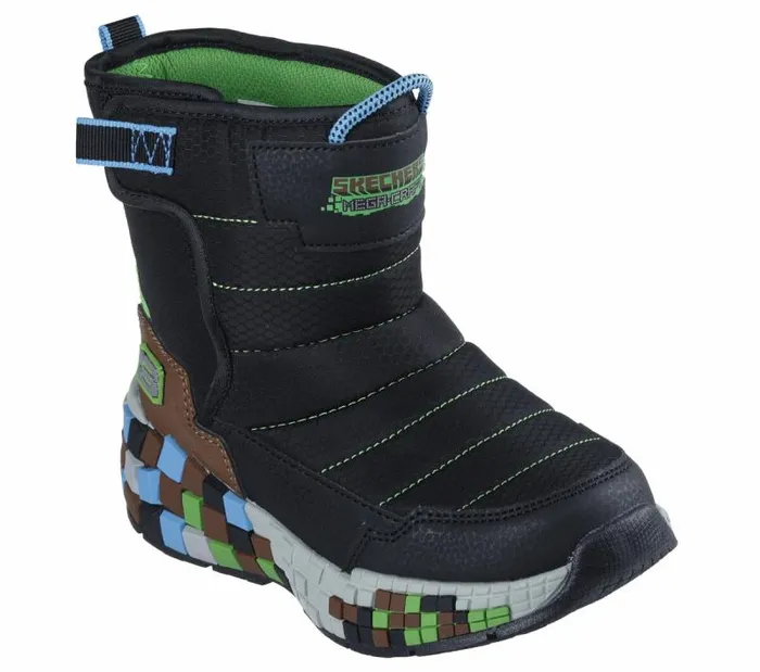 Skechers MegaCraft 30 Black Brown Kids Boots Skechers MegaCraft 30 Black Brown Kids Boots