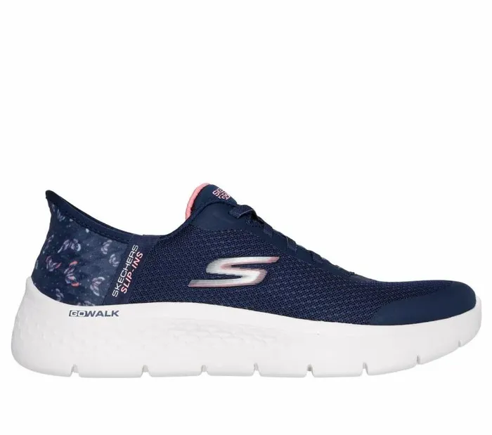 Skechers Skechers Slipins GO WALK Flex 8211 Eva Navy Pink Women Athletic Sneakers