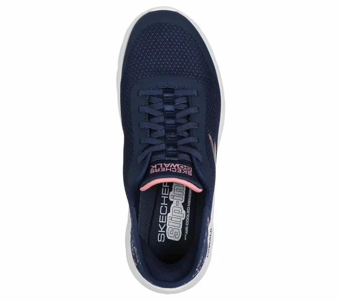 Skechers Skechers Slipins GO WALK Flex 8211 Eva Navy Pink Women Athletic Sneakers