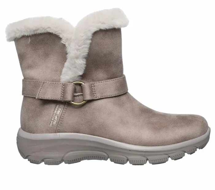 Skechers Skechers Slipins Relaxed Fit Easy Going 8211 Dreamers Move Dark Taupe Women Boots