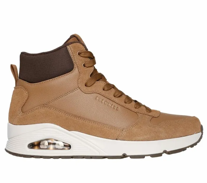 Skechers Uno 8211 Stacre Mid Whiskey Men Athletic Sneakers