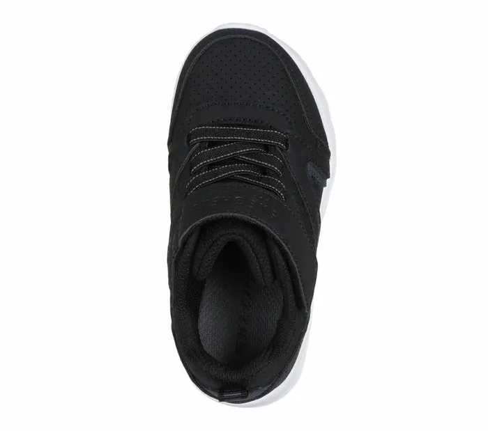Skechers Uno Lite 8211 Echo Surge Black White Kids Athletic Shoes and Sneakers