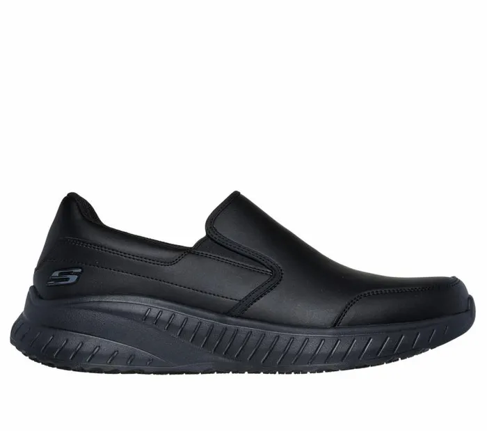 Skechers Work SlipResistant Relaxed Fit Squad Chaos 8211 Rockrath Black Men Work and Safety Skechers Work SlipResistant Relaxed Fit Squad Chaos 8211 Rockrath Black Men Work and Safety