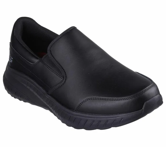 Skechers Work SlipResistant Relaxed Fit Squad Chaos 8211 Rockrath Black Men Work and Safety Skechers Work SlipResistant Relaxed Fit Squad Chaos 8211 Rockrath Black Men Work and Safety