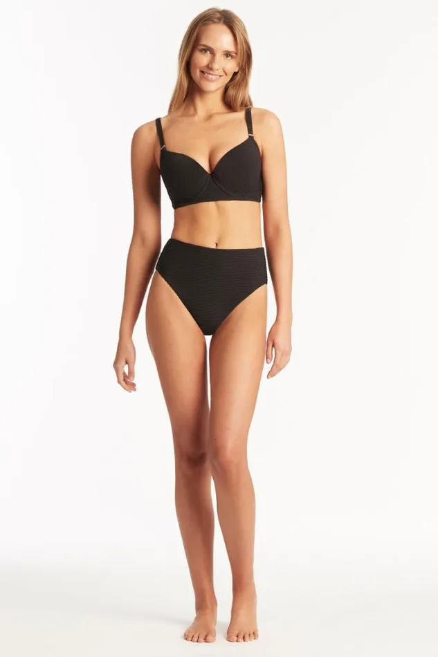 Spinnaker Moulded Cup Bra Spinnaker Black Women Sea Level Tops