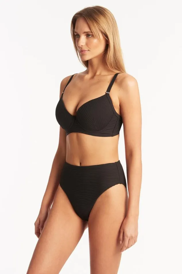 Spinnaker Moulded Cup Bra Spinnaker Black Women Sea Level Tops