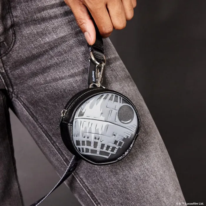 Star Wars Death Star Treat and Disposable Bag Holder Unisex Loungefly Small Accessories Star Wars Death Star Treat and Disposable Bag Holder Unisex Loungefly Small Accessories