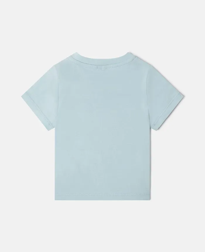 Stella McCartney 039S039 Patchwork Print TShirt Blue Kids Sweatshirt And TShirts Stella McCartney 039S039 Patchwork Print TShirt Blue Kids Sweatshirt And TShirts