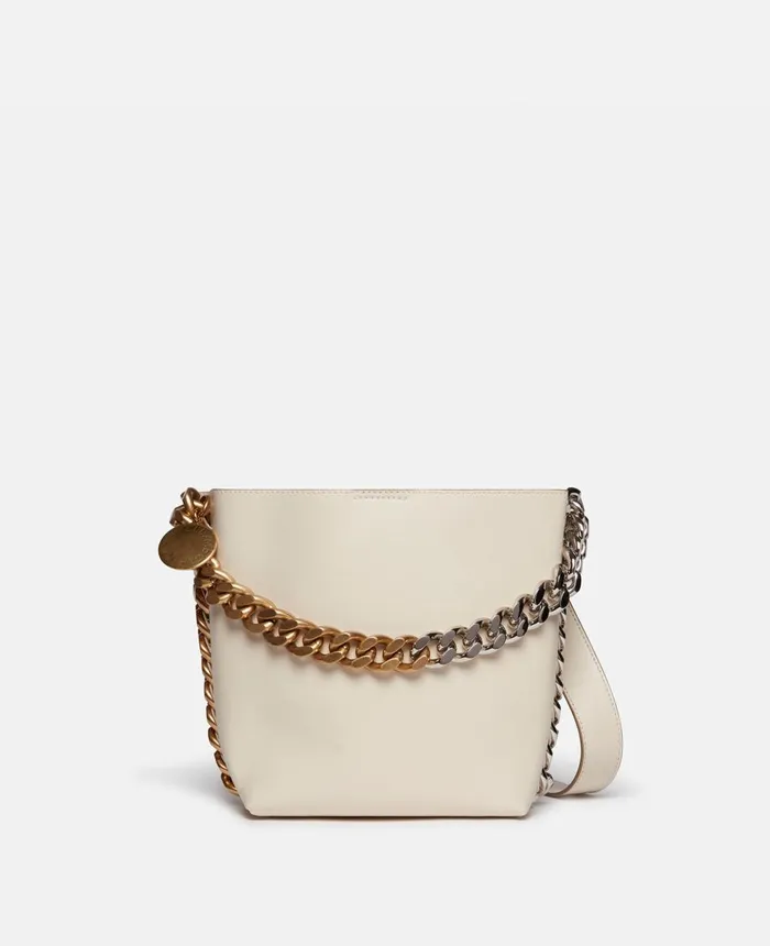 Stella McCartney Frayme Bucket Bag Pure White Women Frayme Bag