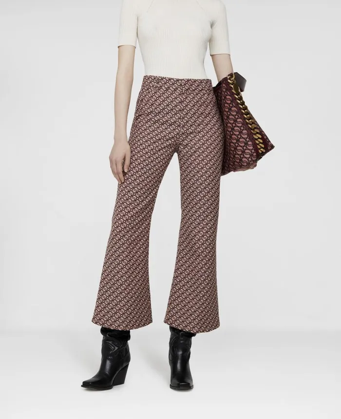 Stella McCartney SWave Jacquard Tailored Trousers Hazelrose Women Tailoring