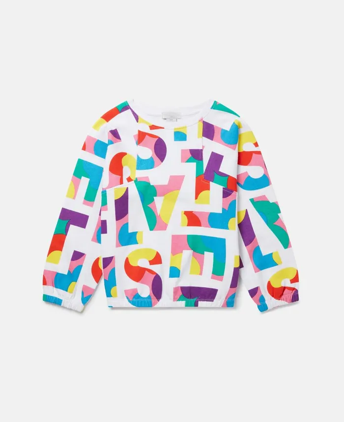 Stella McCartney Stella Logo Pop Sweatshirt Multicolour Kids TShirts And Tops