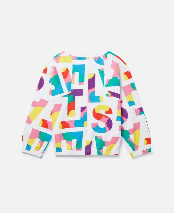 Stella McCartney Stella Logo Pop Sweatshirt Multicolour Kids TShirts And Tops Stella McCartney Stella Logo Pop Sweatshirt Multicolour Kids TShirts And Tops