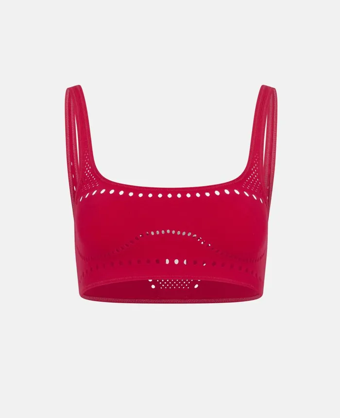 Stella McCartney Stellawear Crop Bra Hot Pink Women Swimwear