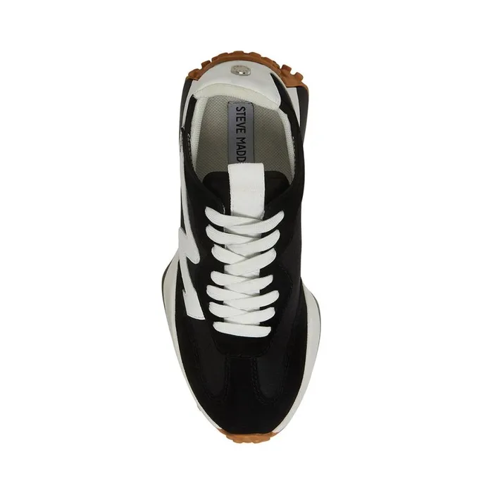 Steve Madden Campo BlackWhite Womens Sneakers