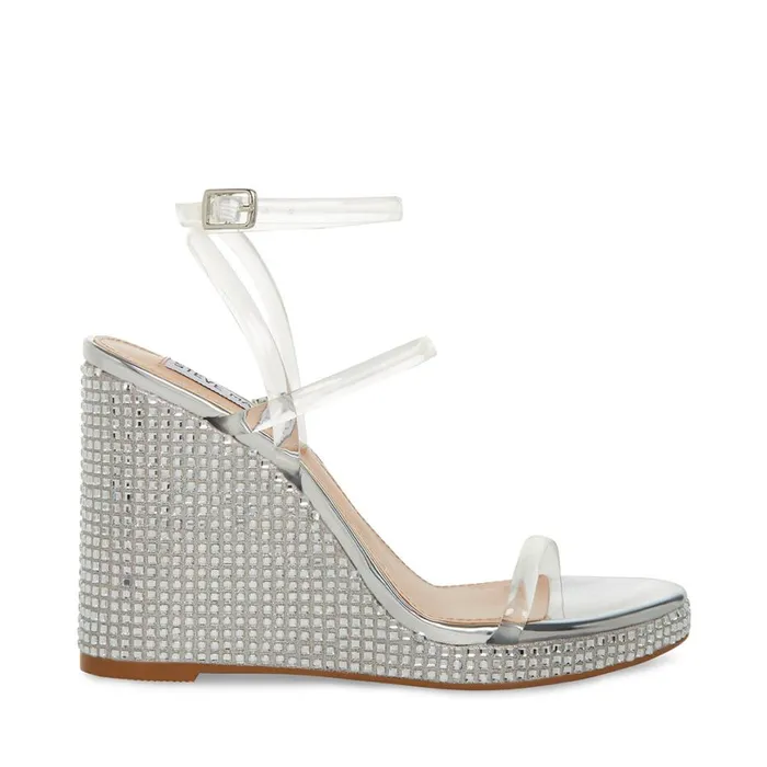 Steve Madden UpsideR Clear Womens Sandals
