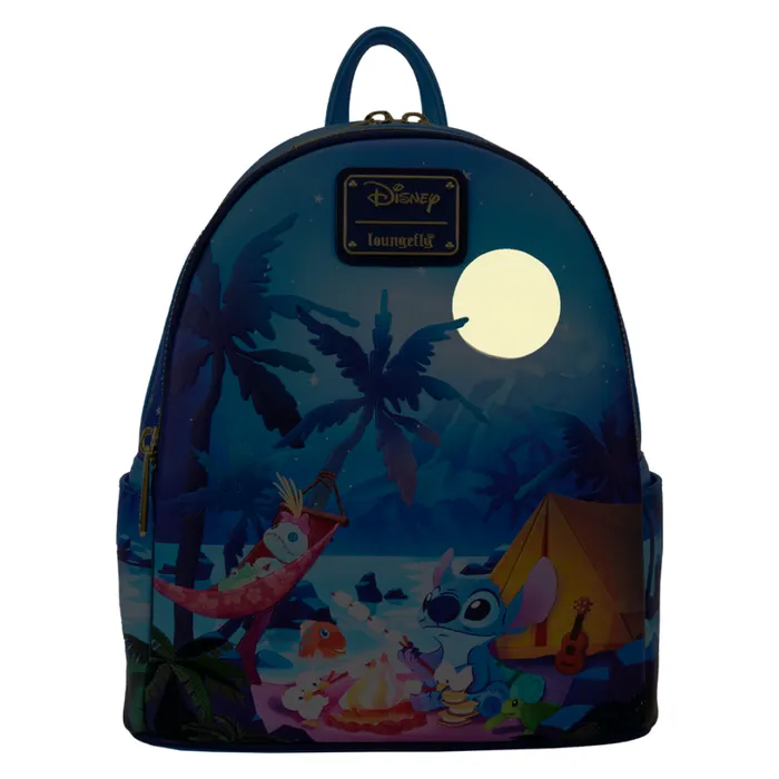 Stitch Camping Cuties Glow Mini Backpack Unisex Loungefly Backpacks Stitch Camping Cuties Glow Mini Backpack Unisex Loungefly Backpacks
