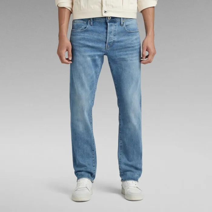 Straight Men GStar RAW 3301 Regular Straight Jeans Light Aged