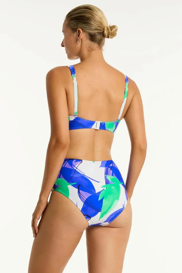 Sublime High Waist Gathered Side Pant Sublime Cobalt Women Sea Level Bottoms