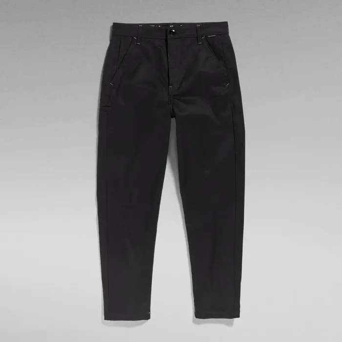 Sweatpants Women GStar RAW Boyfriend Tapered Chino Dark Black