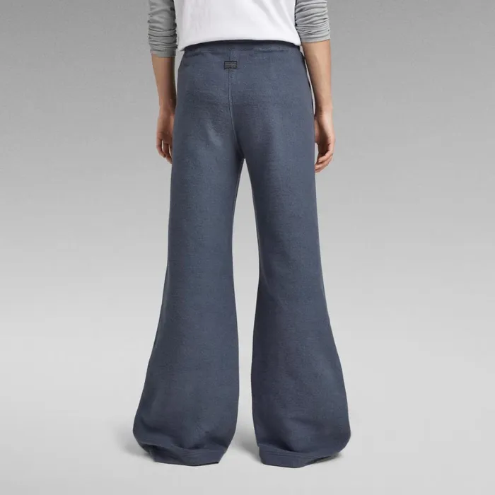 Sweatpants Women GStar RAW Shearling Wide Leg Sweatpants Fantem Blue