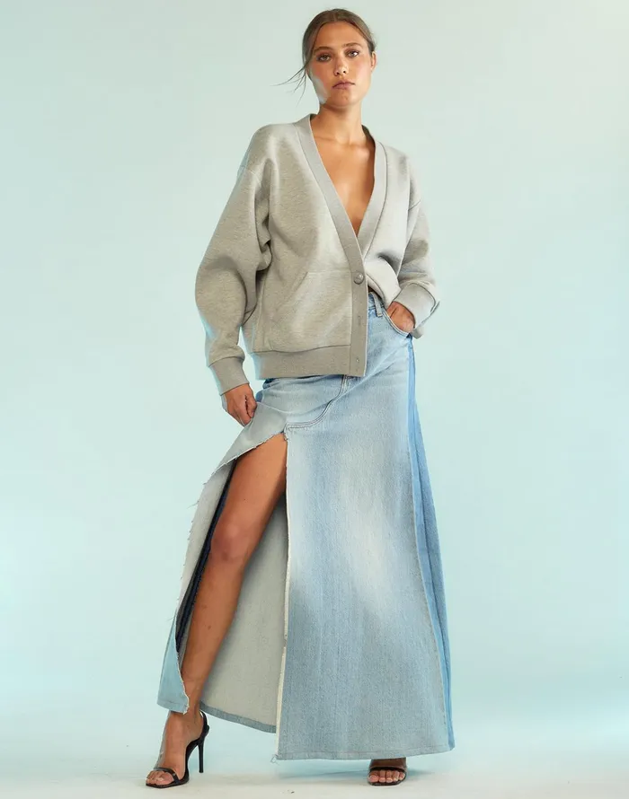 Sweatshirt Cardigan 8211 Hgrey Women Cynthia Rowley Tops