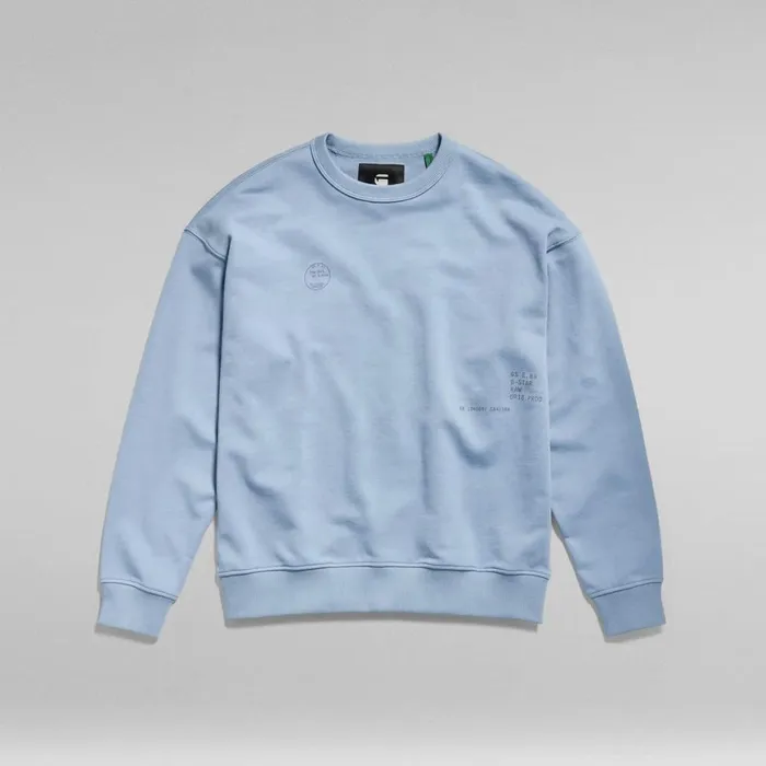 Sweatshirts and Hoodies Men GStar RAW Irregular Graphics Loose Sweater Lake
