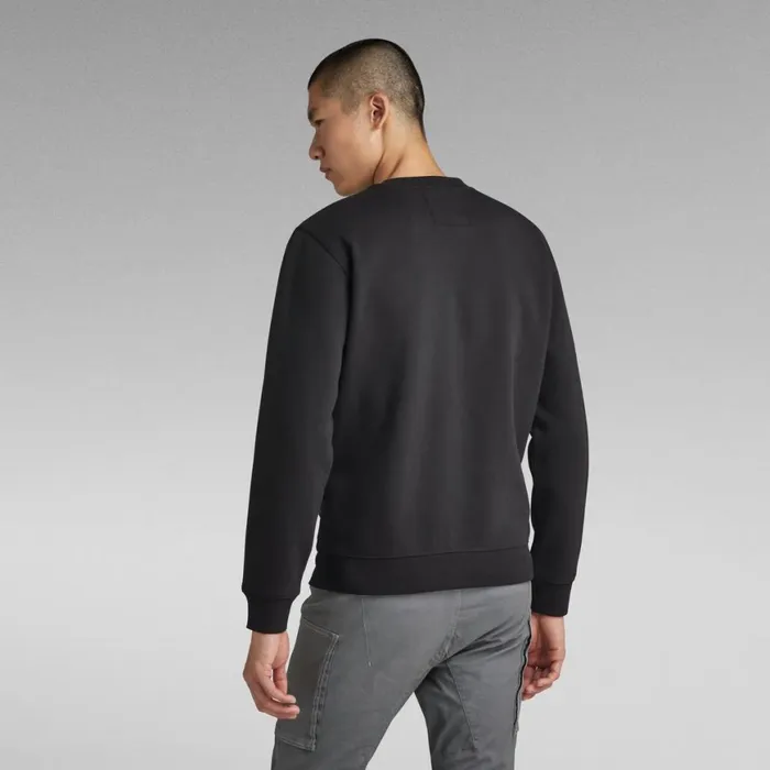 Sweatshirts and Hoodies Men GStar RAW RAW Felt Sweater Dark Black