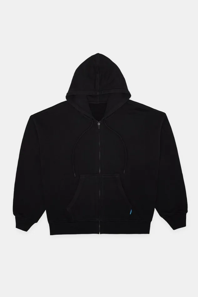 Sweatshirts Men COTTON CITIZEN Boston Zip Hoodie Jet Black Sweatshirts Men COTTON CITIZEN Boston Zip Hoodie Jet Black