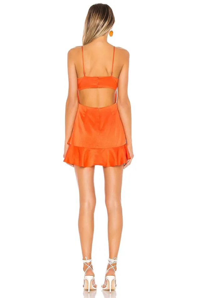 Sweetie Dress Bright Orange Women Lovers and Friends Dresses