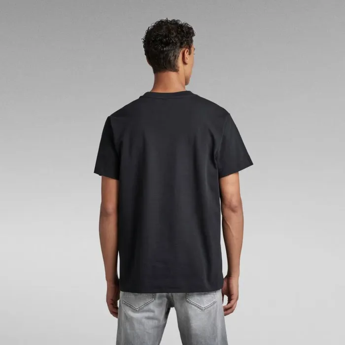 TShirts and Polos Men GStar RAW Essential Organic Cotton Loose TShirt Dark Black