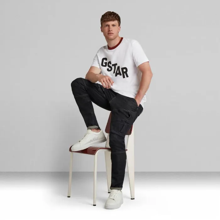 TShirts and Polos Men GStar RAW Lash Sports Graphic TShirt White