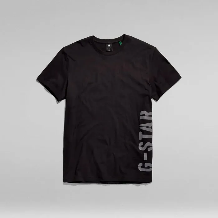 TShirts and Polos Men GStar RAW Side Stencil TShirt Dark Black