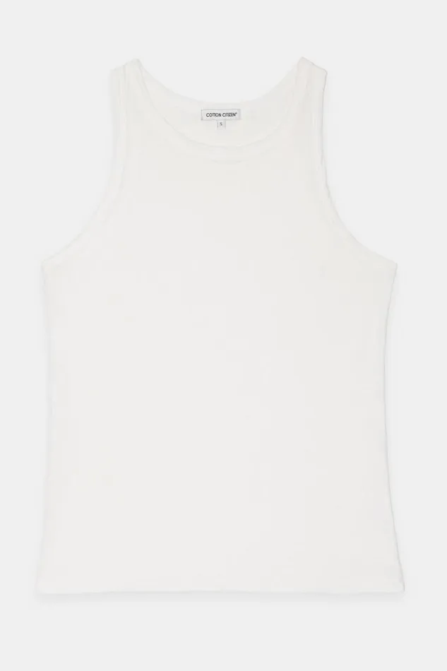 Tanks Women COTTON CITIZEN Standard Tank White Tanks Women COTTON CITIZEN Standard Tank White