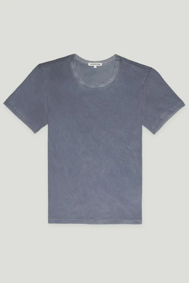 Tees Women COTTON CITIZEN Standard Tee Vintage Natural Blue Tees Women COTTON CITIZEN Standard Tee Vintage Natural Blue