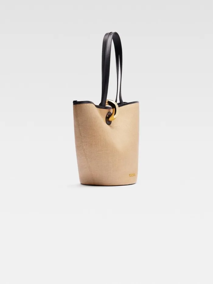 The Bambola Ivoryblack Women JACQUEMUS Shoulder Bags The Bambola Ivoryblack Women JACQUEMUS Shoulder Bags