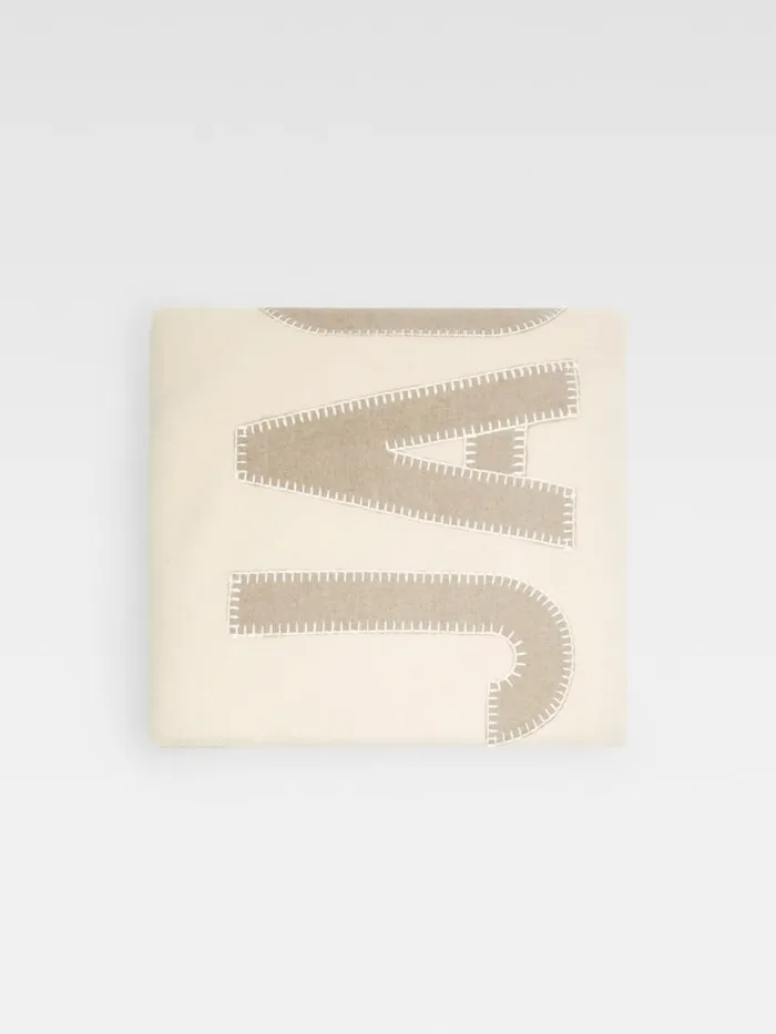 The Embroidered Jacquemus Plaid Offwhite WomenMen JACQUEMUS Textile Accessories