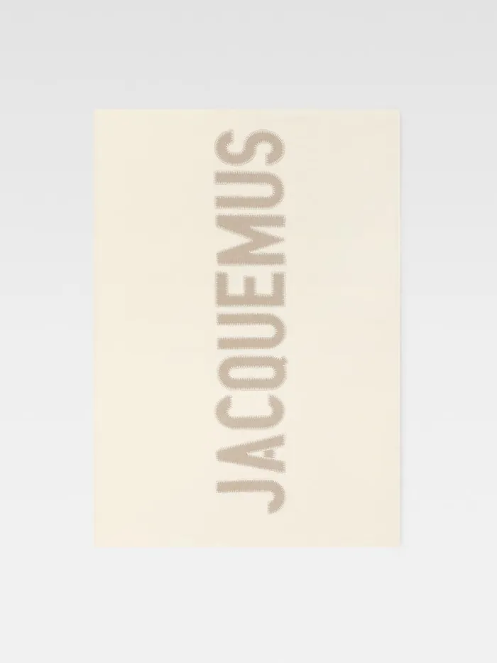 The Embroidered Jacquemus Plaid Offwhite WomenMen JACQUEMUS Textile Accessories The Embroidered Jacquemus Plaid Offwhite WomenMen JACQUEMUS Textile Accessories