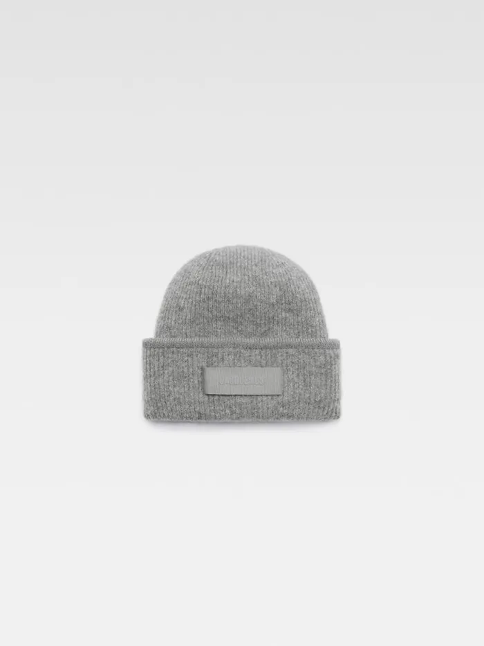 The Gros Grain Beanie Dark Grey WomenMen JACQUEMUS Scarves Beanies and Gloves