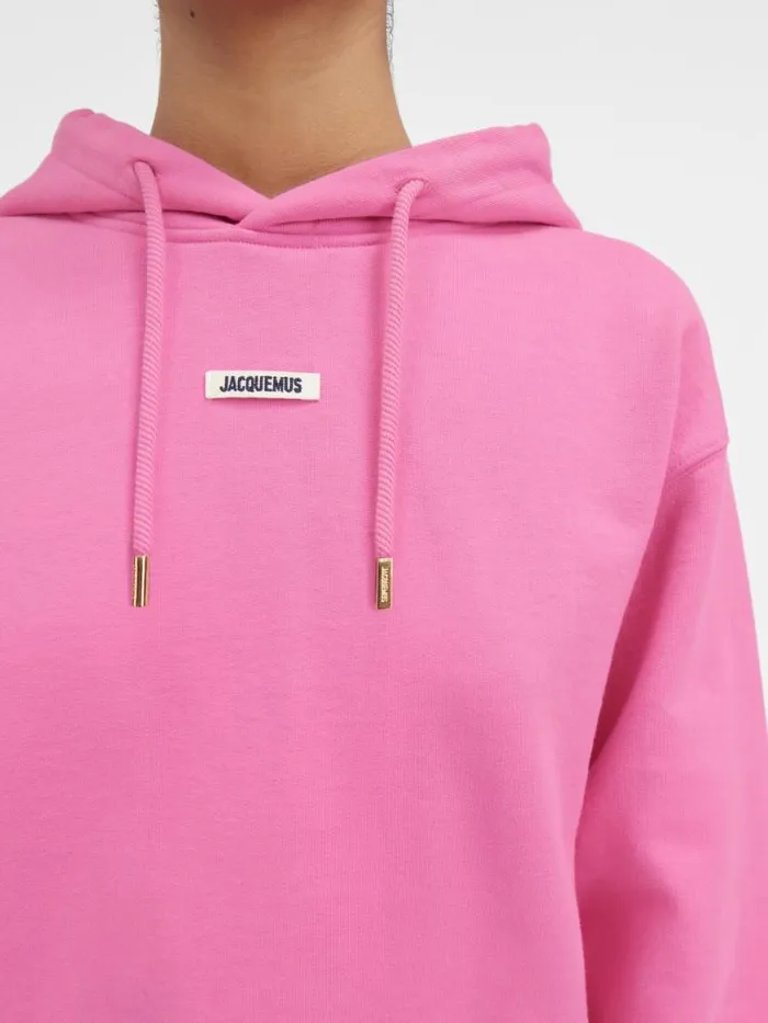 The Gros Grain Hoodie Pink Women JACQUEMUS Sweatshirts and Joggings The Gros Grain Hoodie Pink Women JACQUEMUS Sweatshirts and Joggings