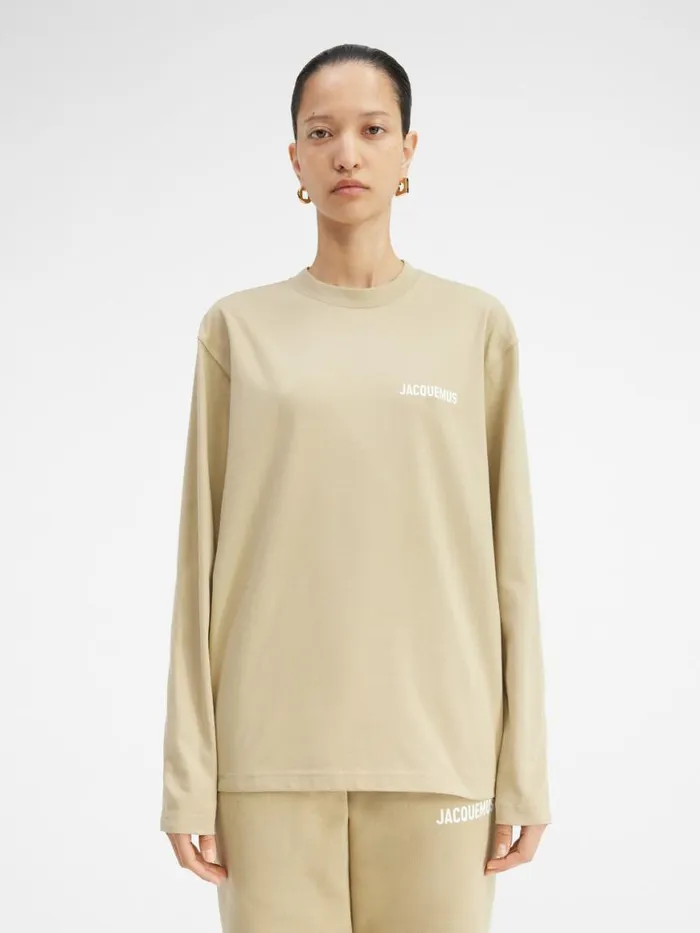 The Longsleeve Tshirt Light Khaki WomenMen JACQUEMUS Tshirts The Longsleeve Tshirt Light Khaki WomenMen JACQUEMUS Tshirts