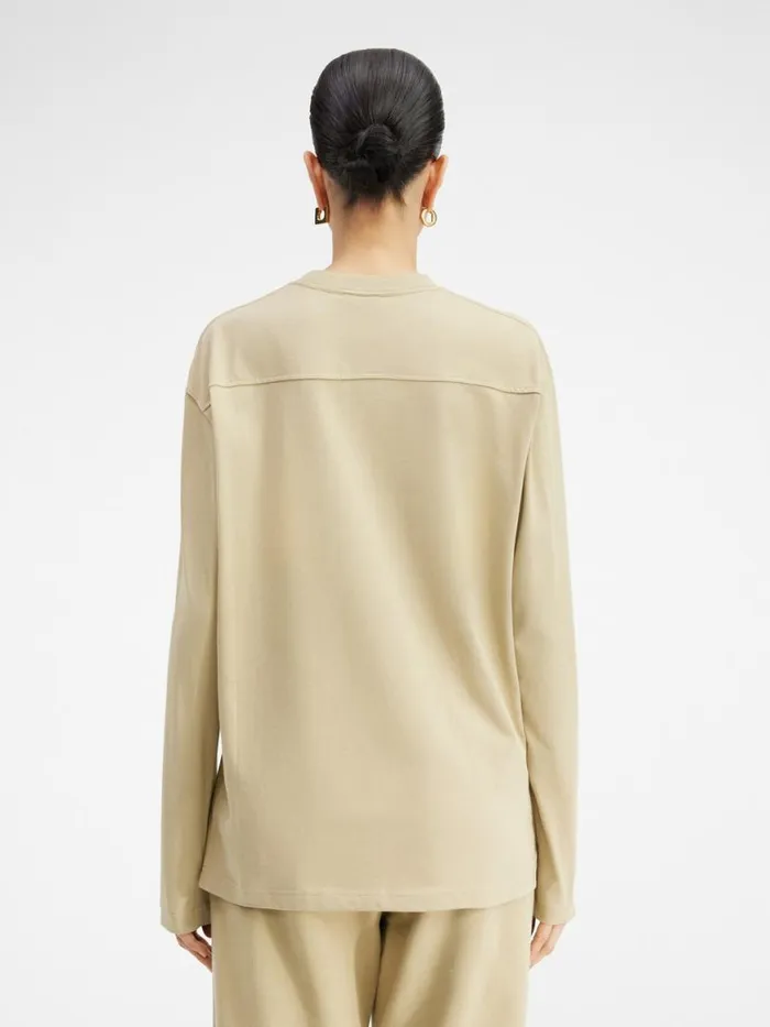 The Longsleeve Tshirt Light Khaki WomenMen JACQUEMUS Tshirts The Longsleeve Tshirt Light Khaki WomenMen JACQUEMUS Tshirts