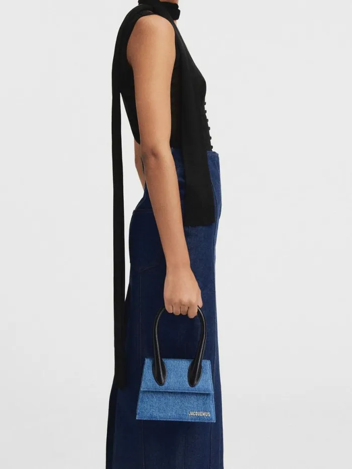 The Medium Chiquito Blue Women JACQUEMUS Crossbody and Handbags The Medium Chiquito Blue Women JACQUEMUS Crossbody and Handbags
