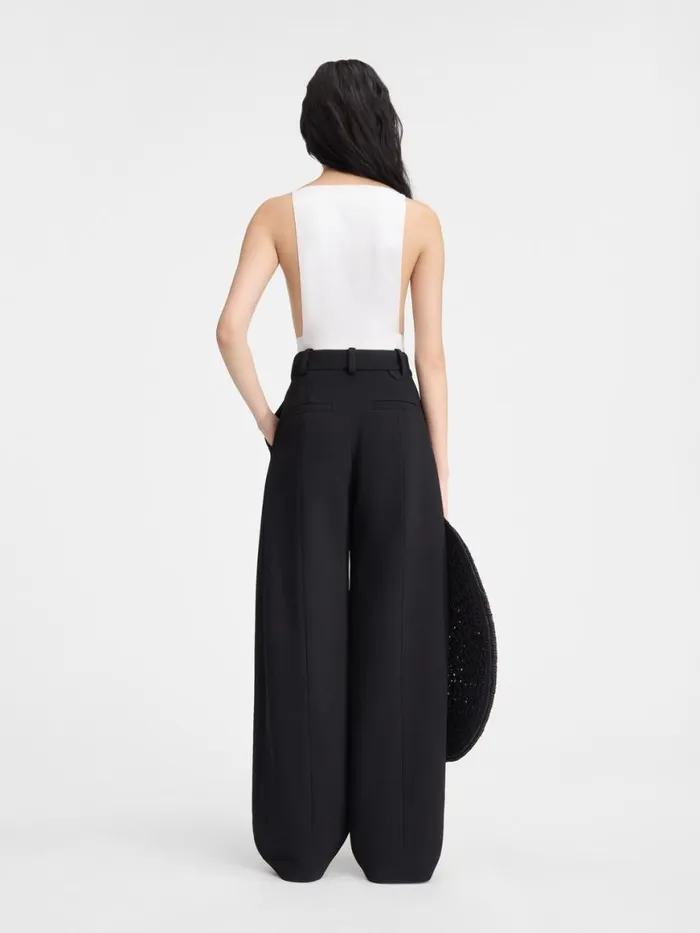 The Paseo Pants Black Women JACQUEMUS Trousers and Shorts The Paseo Pants Black Women JACQUEMUS Trousers and Shorts