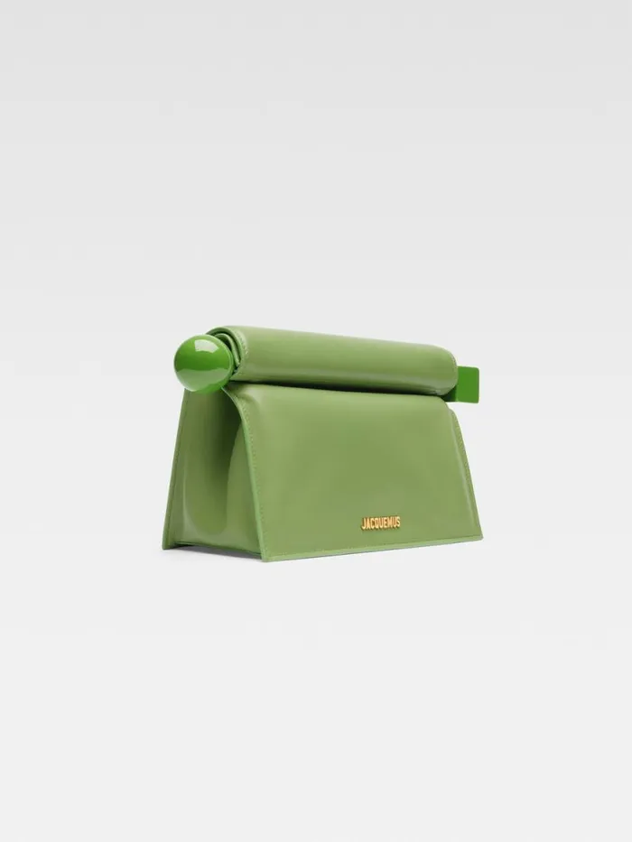 The Rond Carr Clutch Green Women JACQUEMUS Crossbody and Handbags