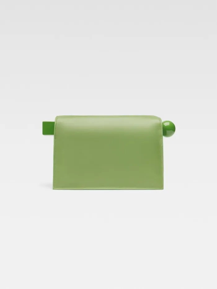 The Rond Carr Clutch Green Women JACQUEMUS Crossbody and Handbags