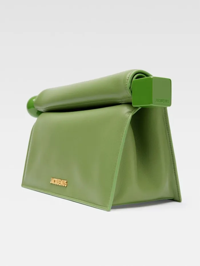 The Rond Carr Clutch Green Women JACQUEMUS Crossbody and Handbags