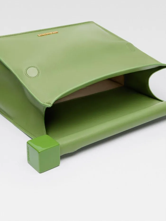 The Rond Carr Clutch Green Women JACQUEMUS Crossbody and Handbags